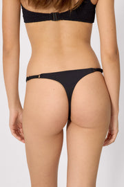 Tanga bikini básico negro