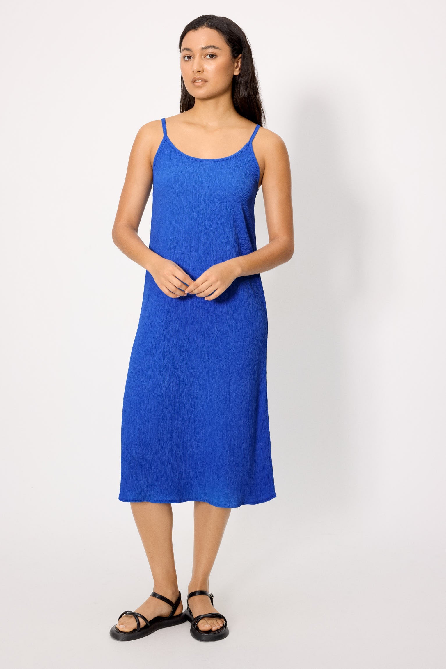 Vestido largo ligero azul