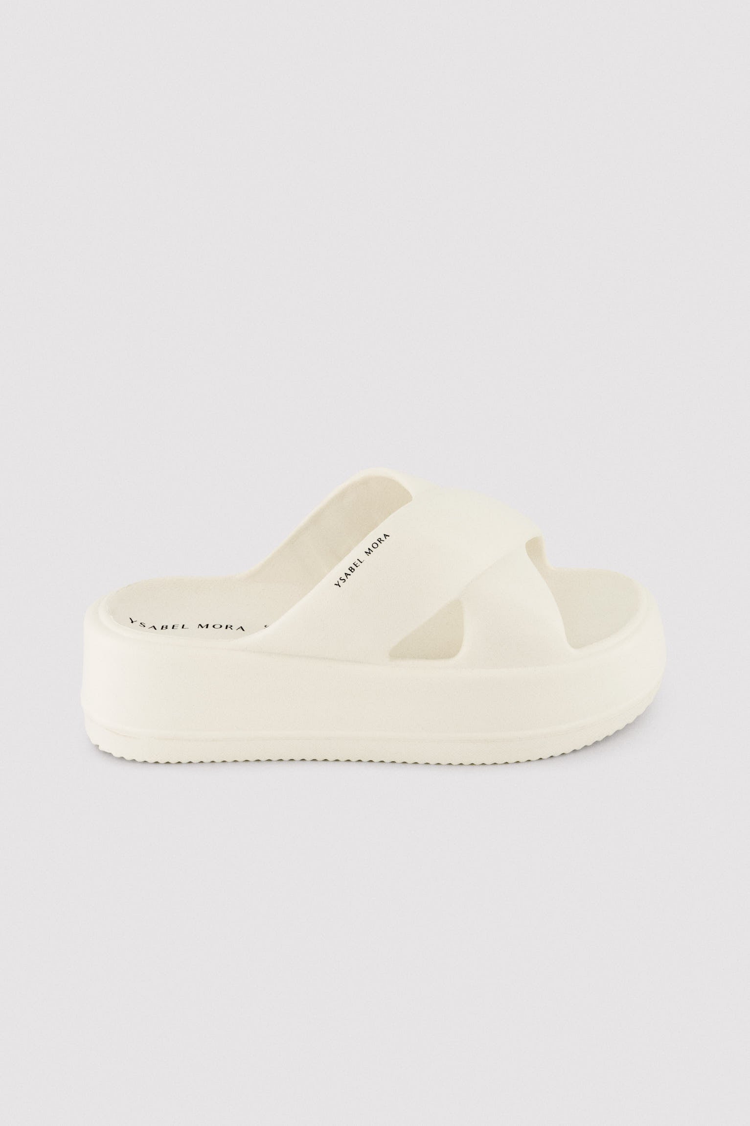 Chanclas de playa con plataforma antideslizantes ligeras blancas