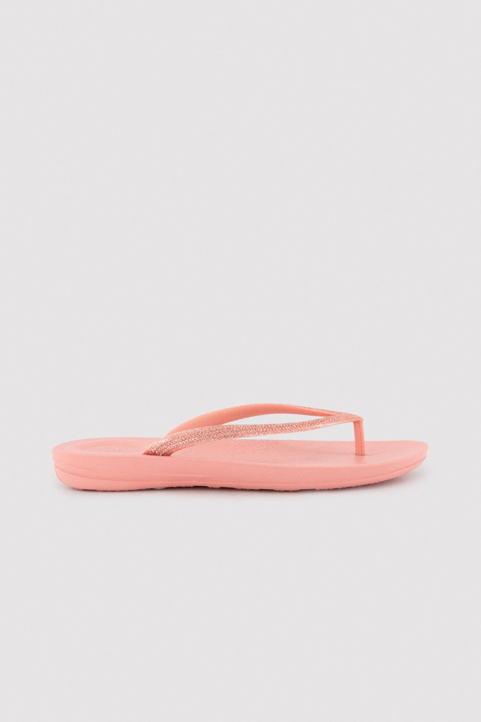 Chanclas tira brillante rosa