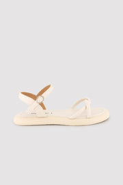 Sandalias casual marfil