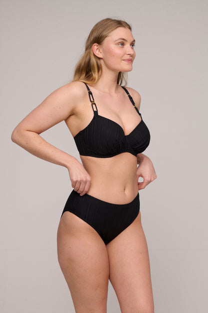 KIRUNA negro bikini braga alta
