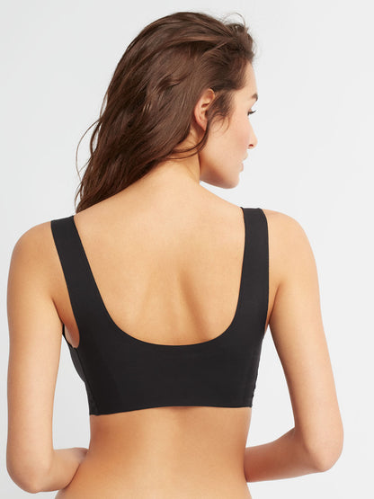 Top sin costuras push up+1 extraíble - Negro - 1/0387