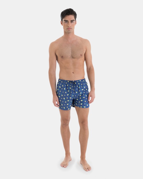 Bañador de Hombre Bermuda Estampado Piñas