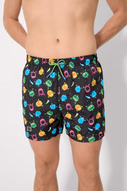 Bañador medio estampado montruos Sockarrats