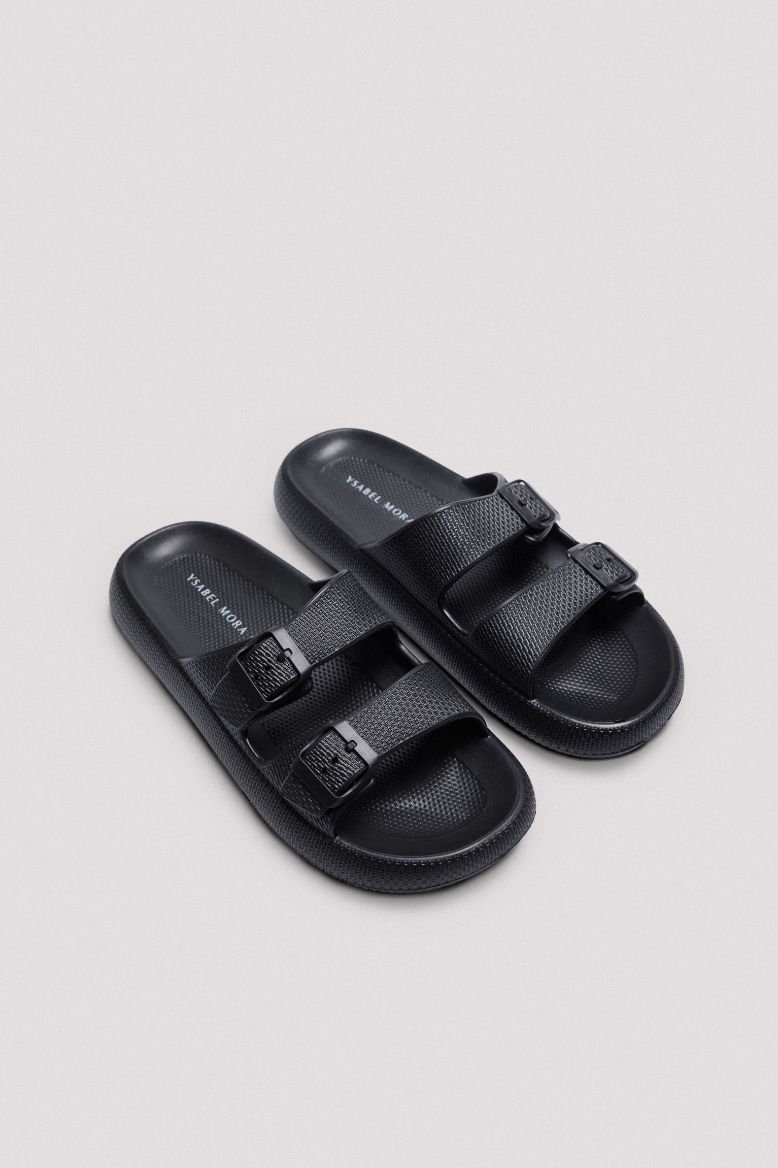 Chanclas hebillas negro