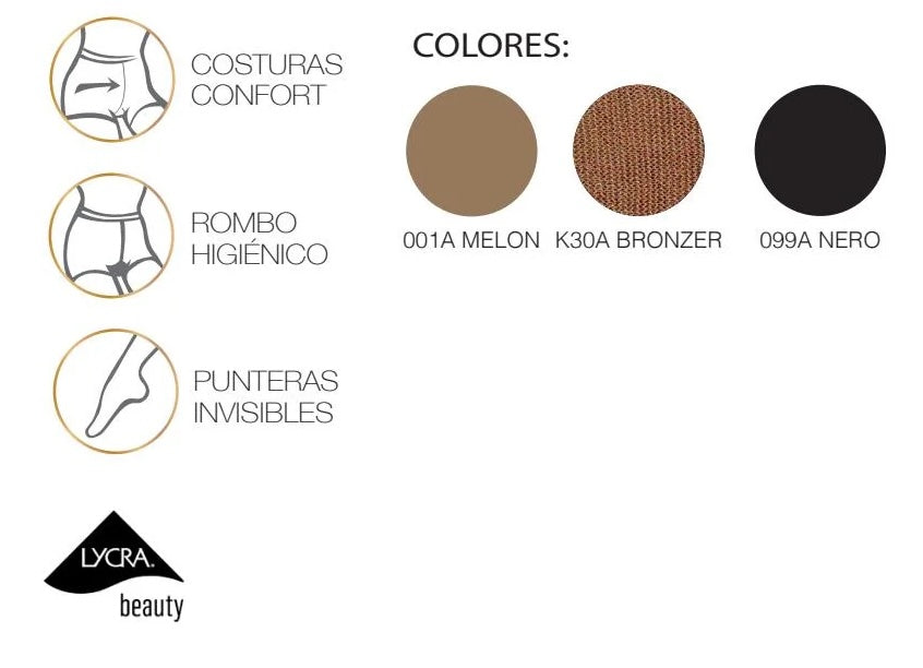 Panty reductor BEAUTY 15 BODYSLIM XL Golden Lady - 25YYA