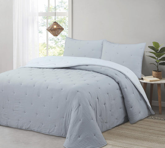 Comforter CRUZ reversible invierno 250gr DMateo Gris