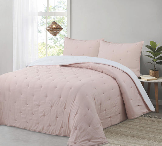 Comforter CRUZ reversible invierno 250gr DMateo Nude