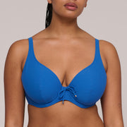 ASWAN Delphinium Cheer Blue bikini escote prof. con foam
