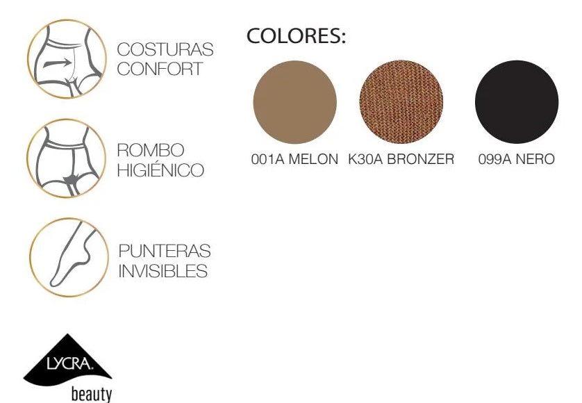 Panty reductor BEAUTY 15 BODYSLIM Golden Lady - 44XAB