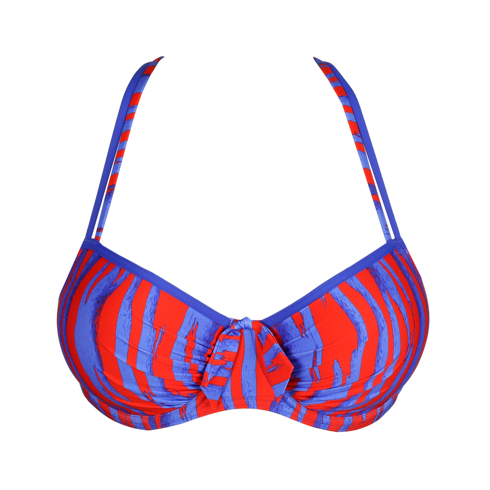 SKUDAI Wild stripes bikini balconet con foam