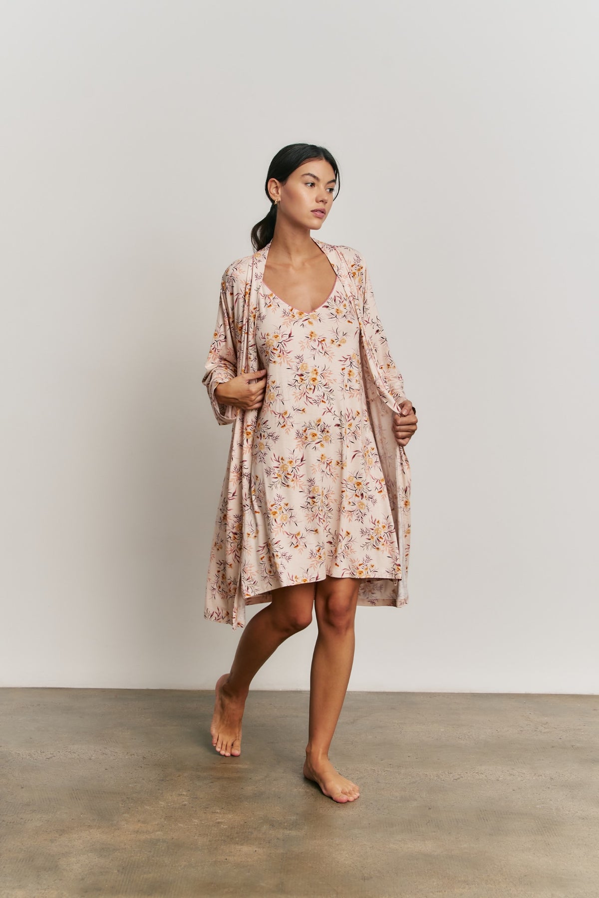Bata kimono viscosa Pompadore