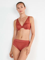 Braguita alta encaje animal print