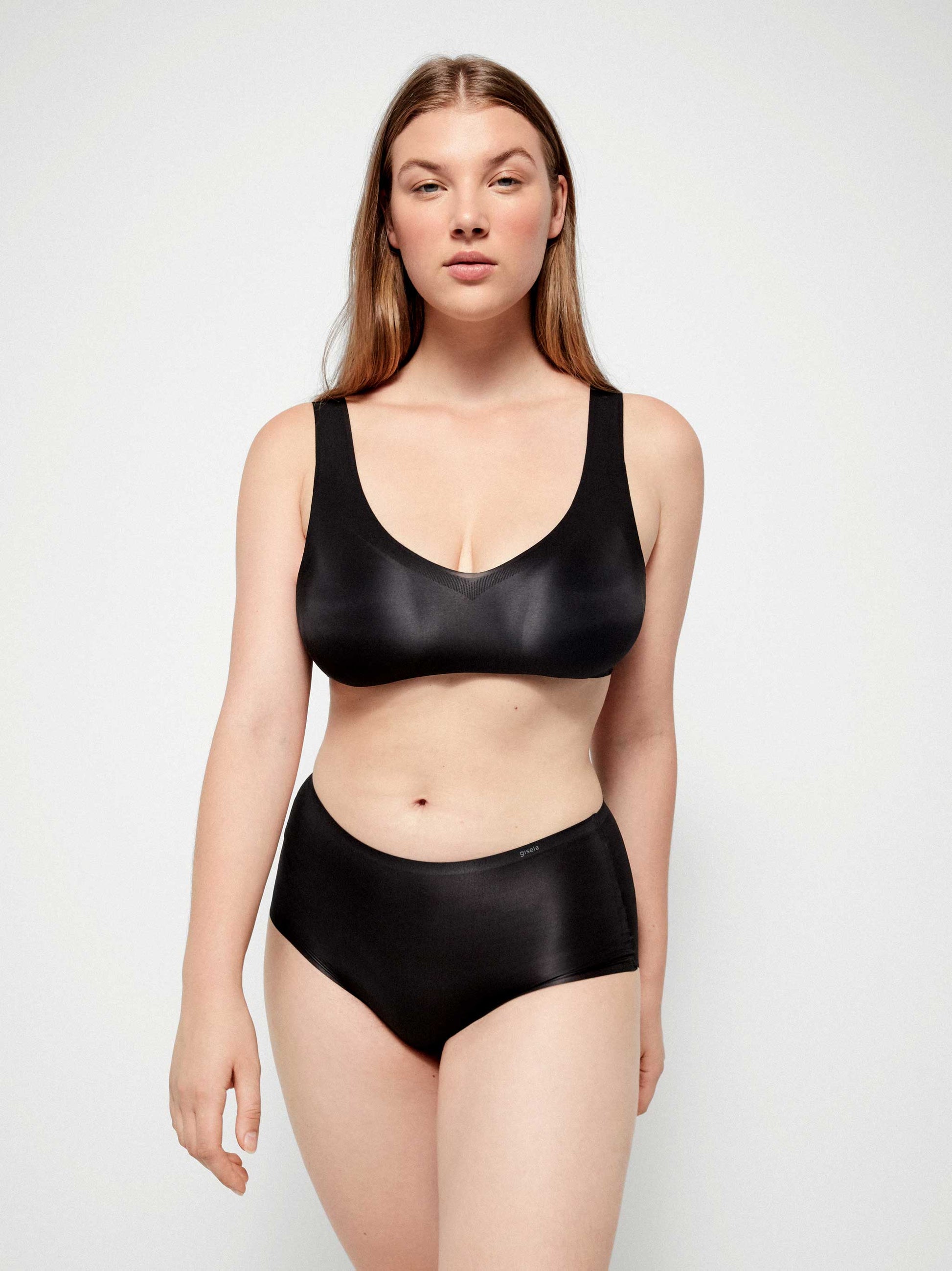 Braguita midi trasero preformado - Negro - 1/10027B