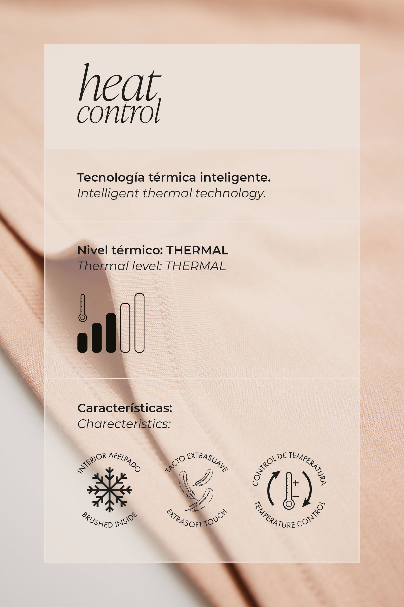 TÉRMICO Camiseta control de temperatura manga larga negro