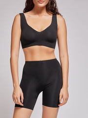 Pantalón moldeador y envolvente tejido microfibra - Negro - 1/0213