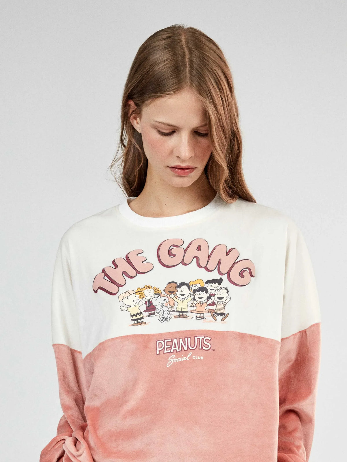 Pijama largo Snoopy en tejido polar elástico