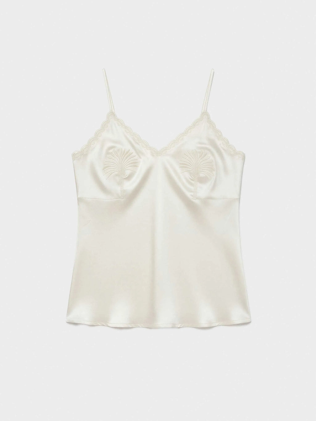 Camiseta tirantes detalle palmeras