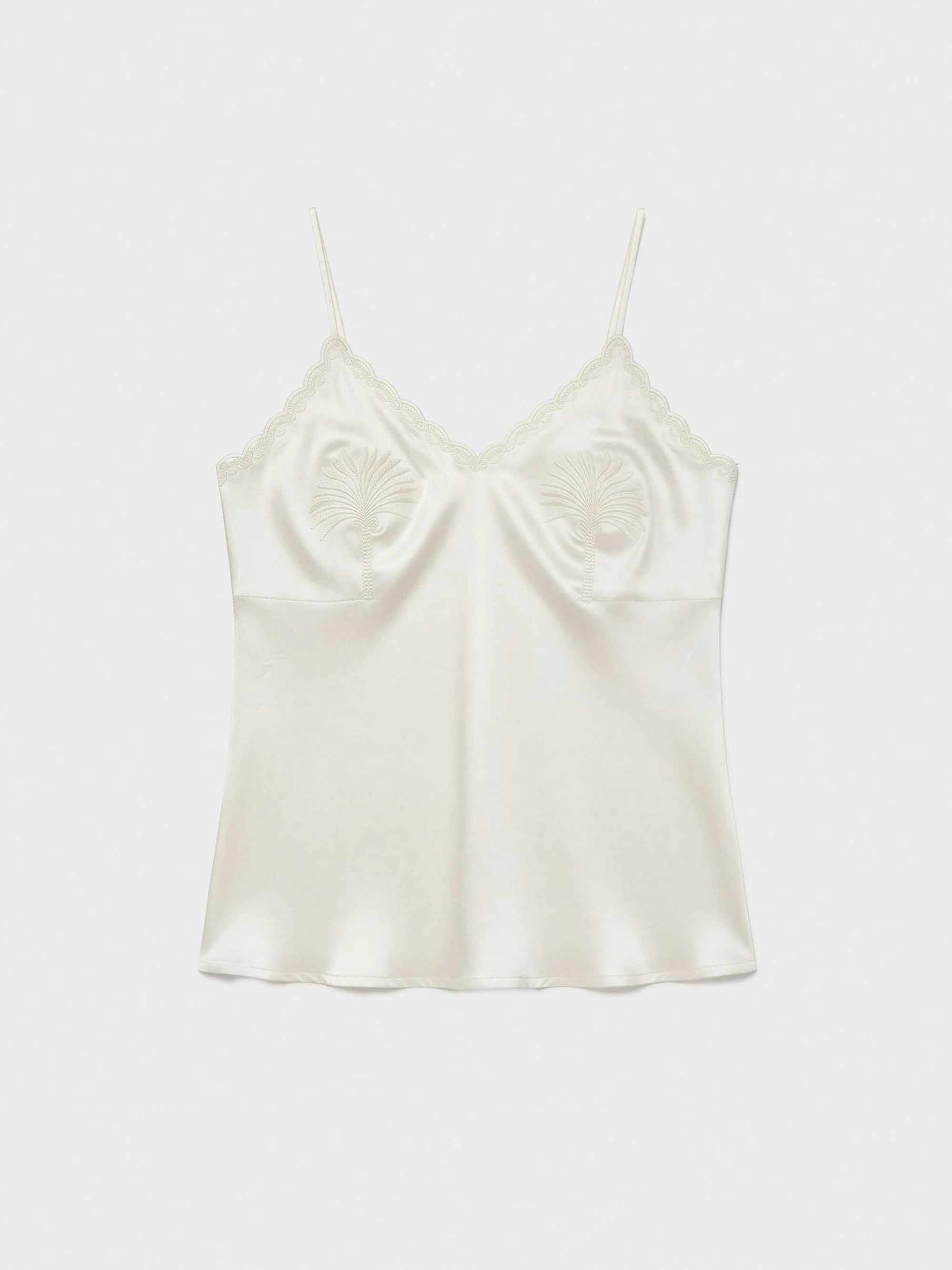 Camiseta tirantes detalle palmeras