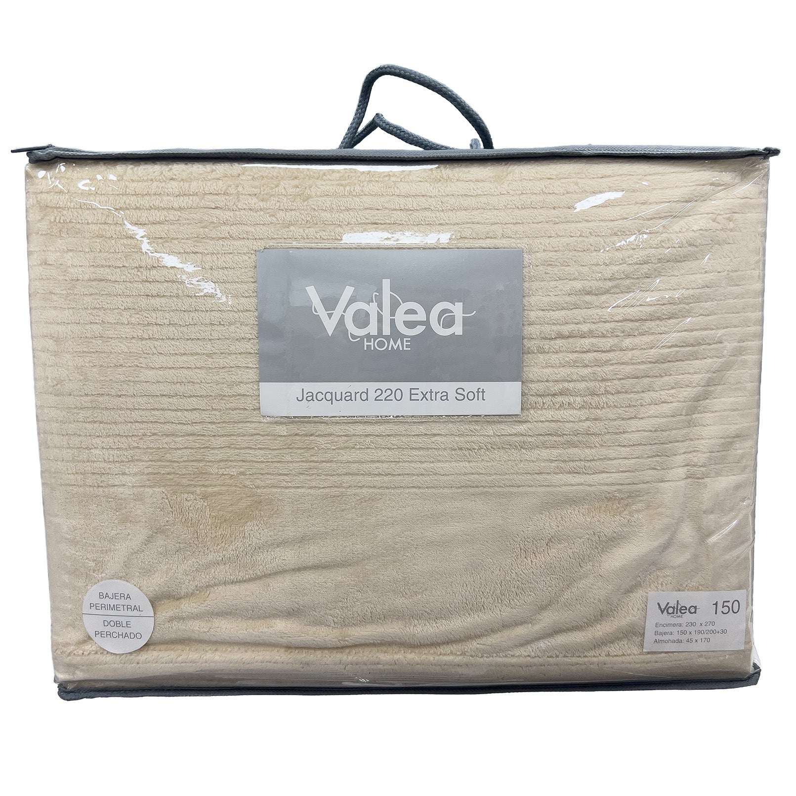 Juego de sábanas de coralina lisa de Valea