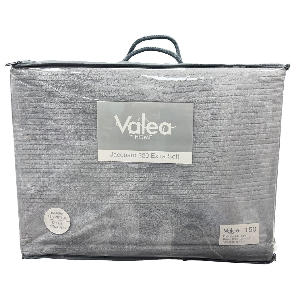 Juego de sábanas de coralina lisa de Valea