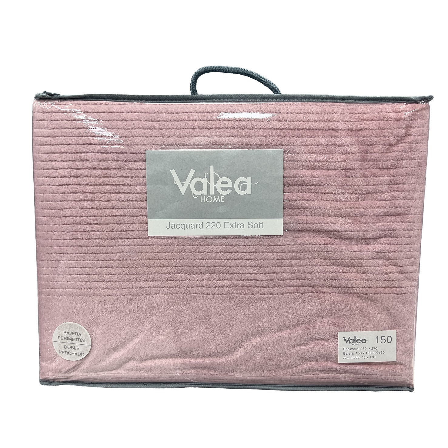 Juego de sábanas de coralina lisa de Valea