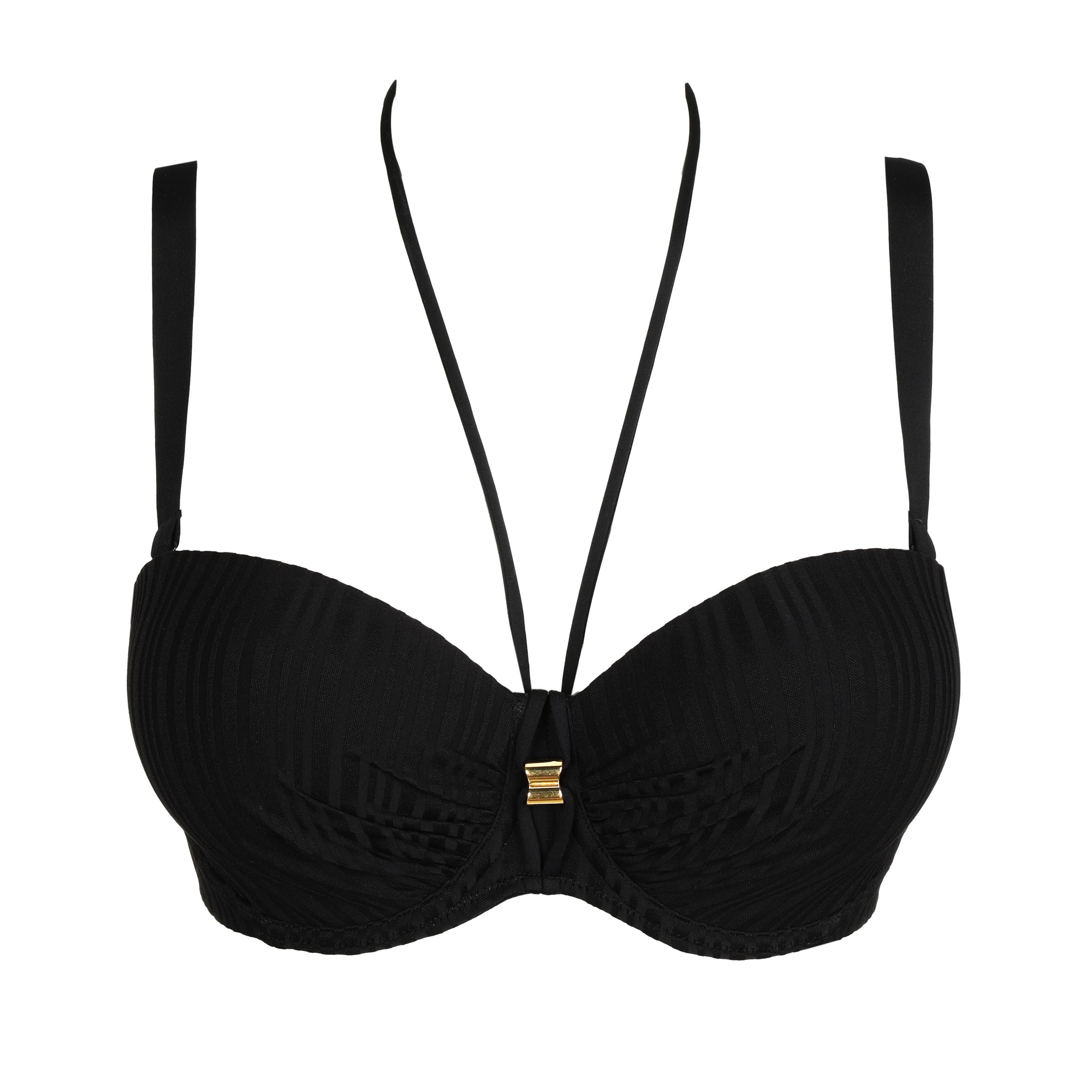 KIRUNA negro bikini sin tirantes con foam