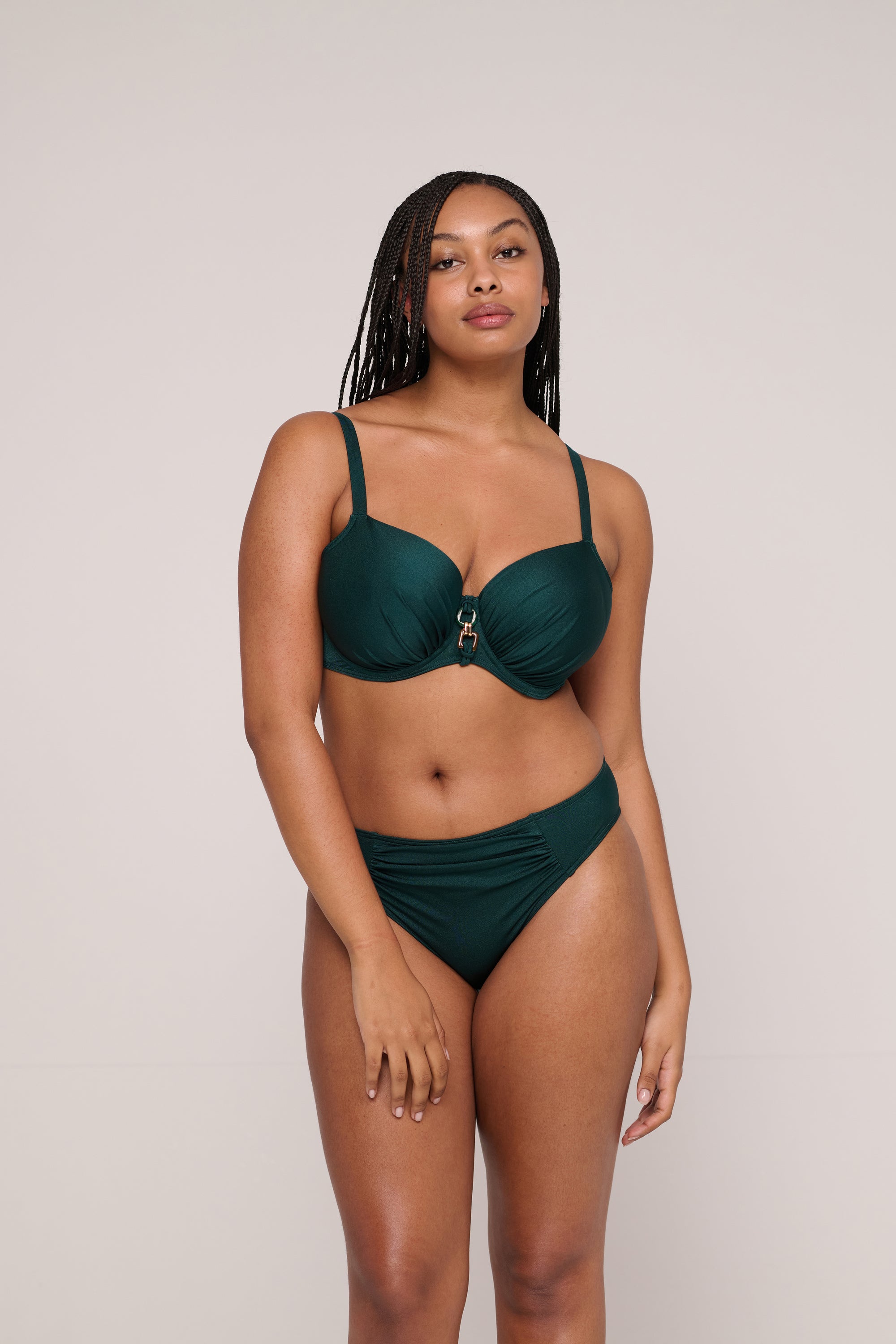 MANGALORE jewel green bikini balconet con foam