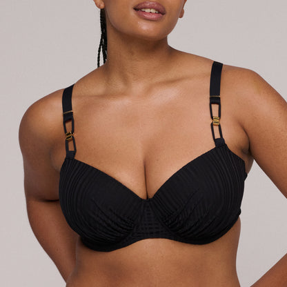 KIRUNA negro bikini balconet con foam