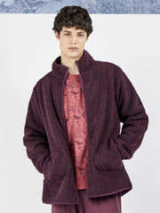 Chaqueta hombre con cuello chimenea y cremallera