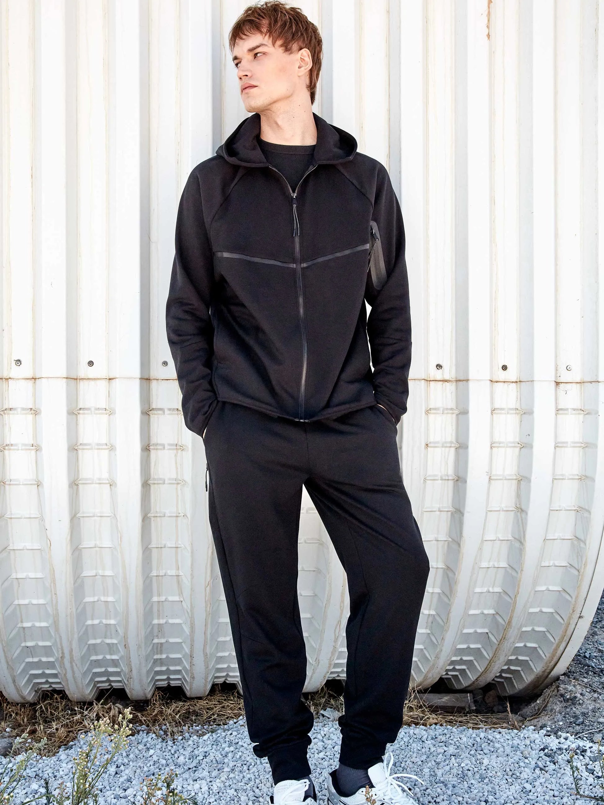 Chaqueta de hombre felpa con capucha