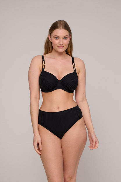KIRUNA negro bikini braga alta