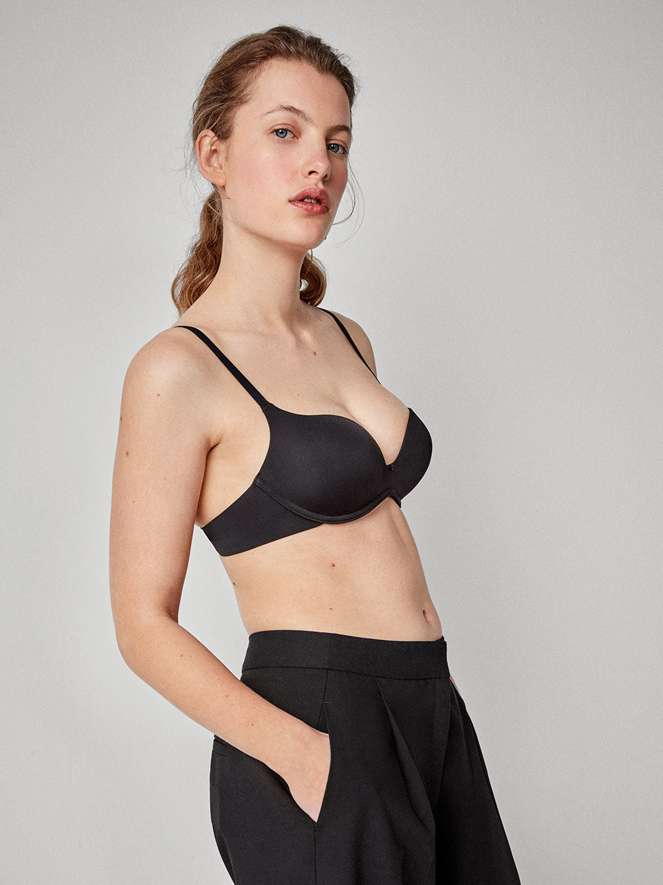 Sujetador push up sin aro - Negro - 1/10041T
