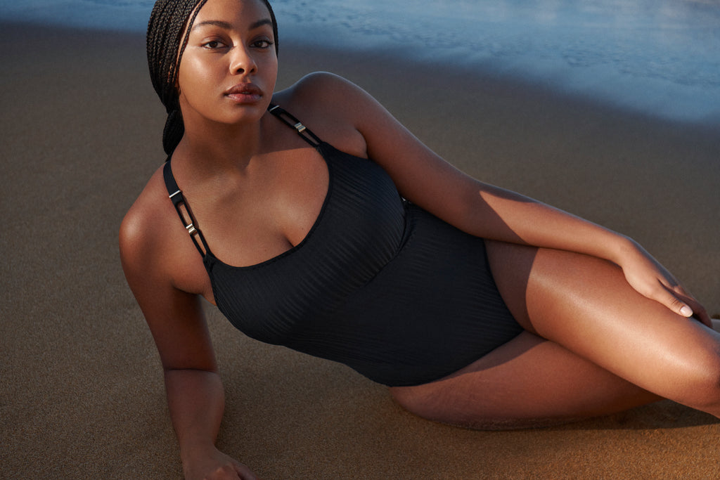 KIRUNA negro bañador con foam sin aro