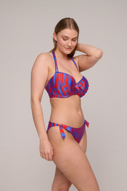 SKUDAI Wild stripes bikini balconet con foam