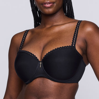 VIVGIRL negro sujetador balconet con foam