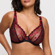 SPRINGDALE Black Rose sujetador escote profundo