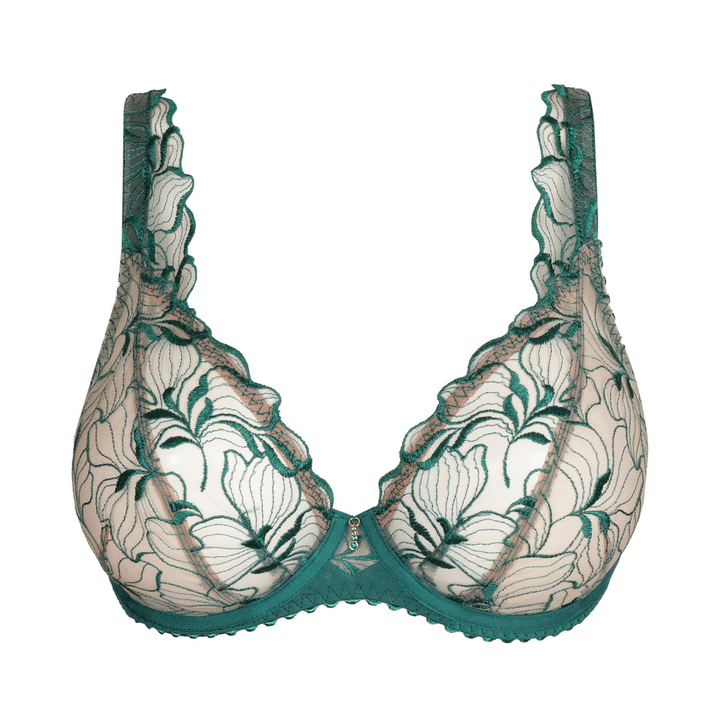 SPRINGDALE Jasper Green sujetador escote profundo