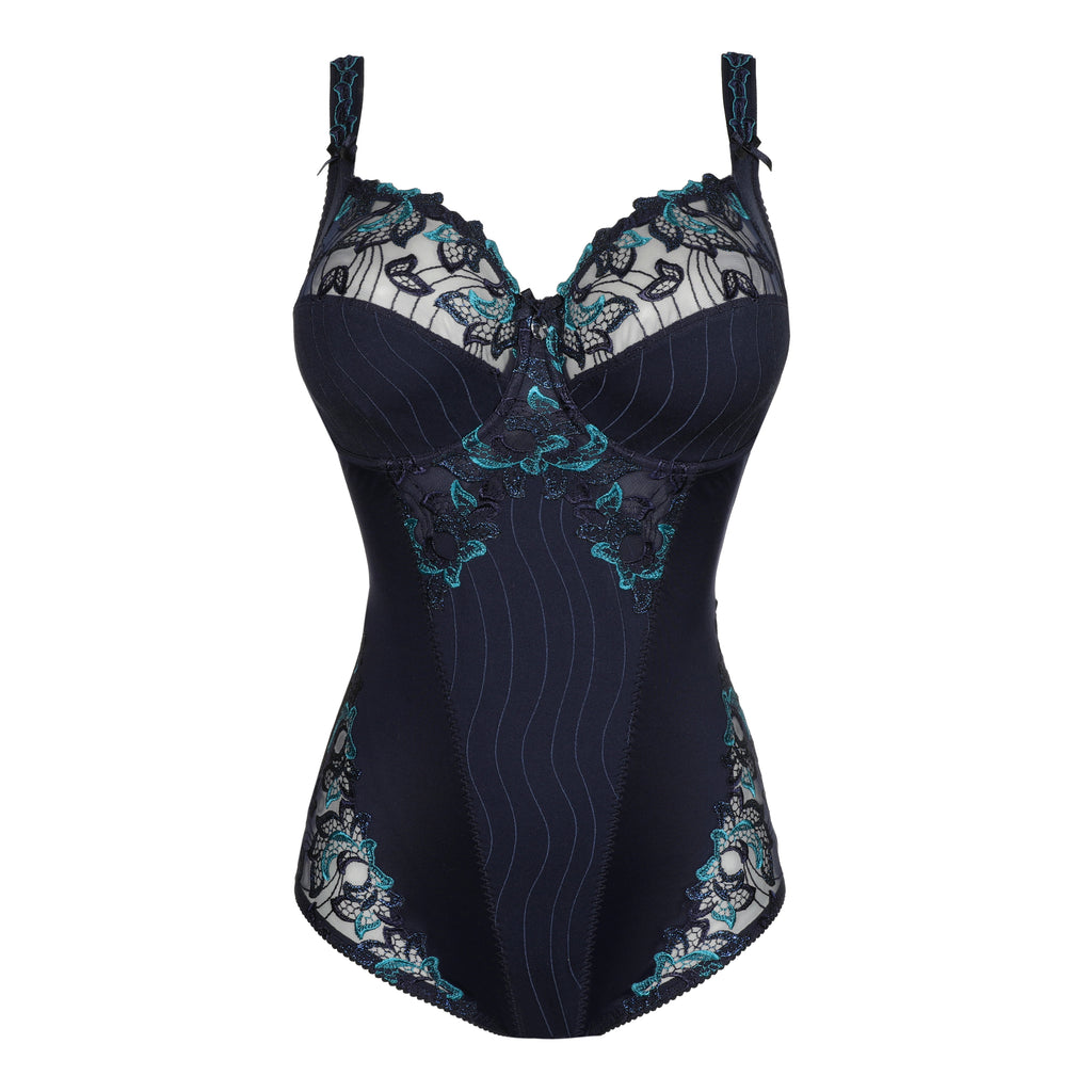 DEAUVILLE velvet blue body de copa entera