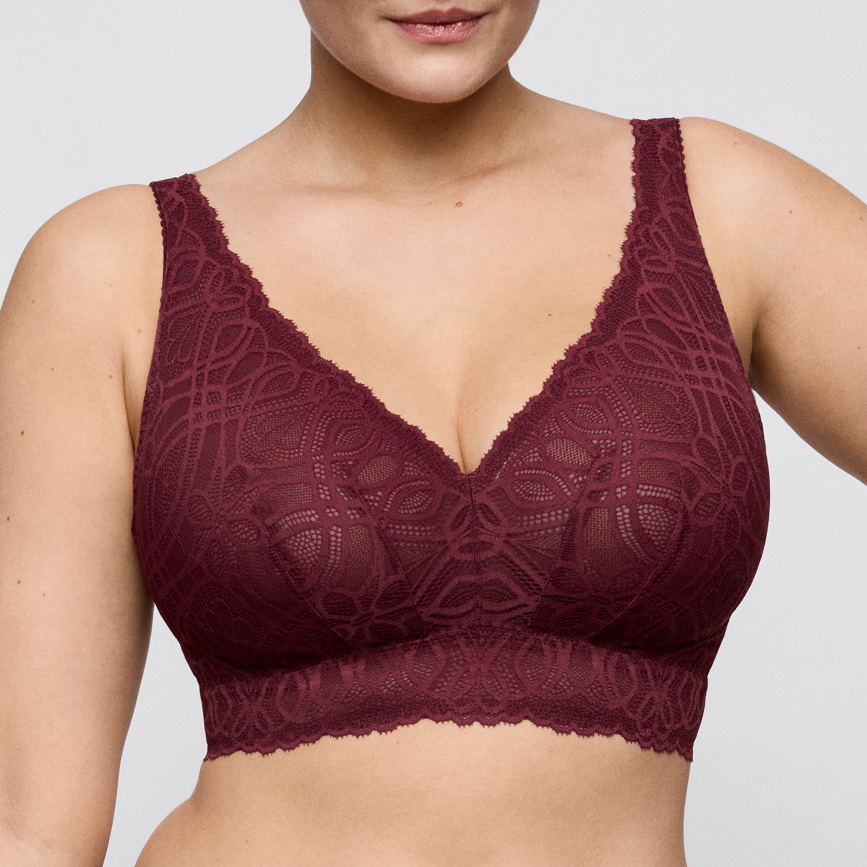 SALERNO evening red bralette