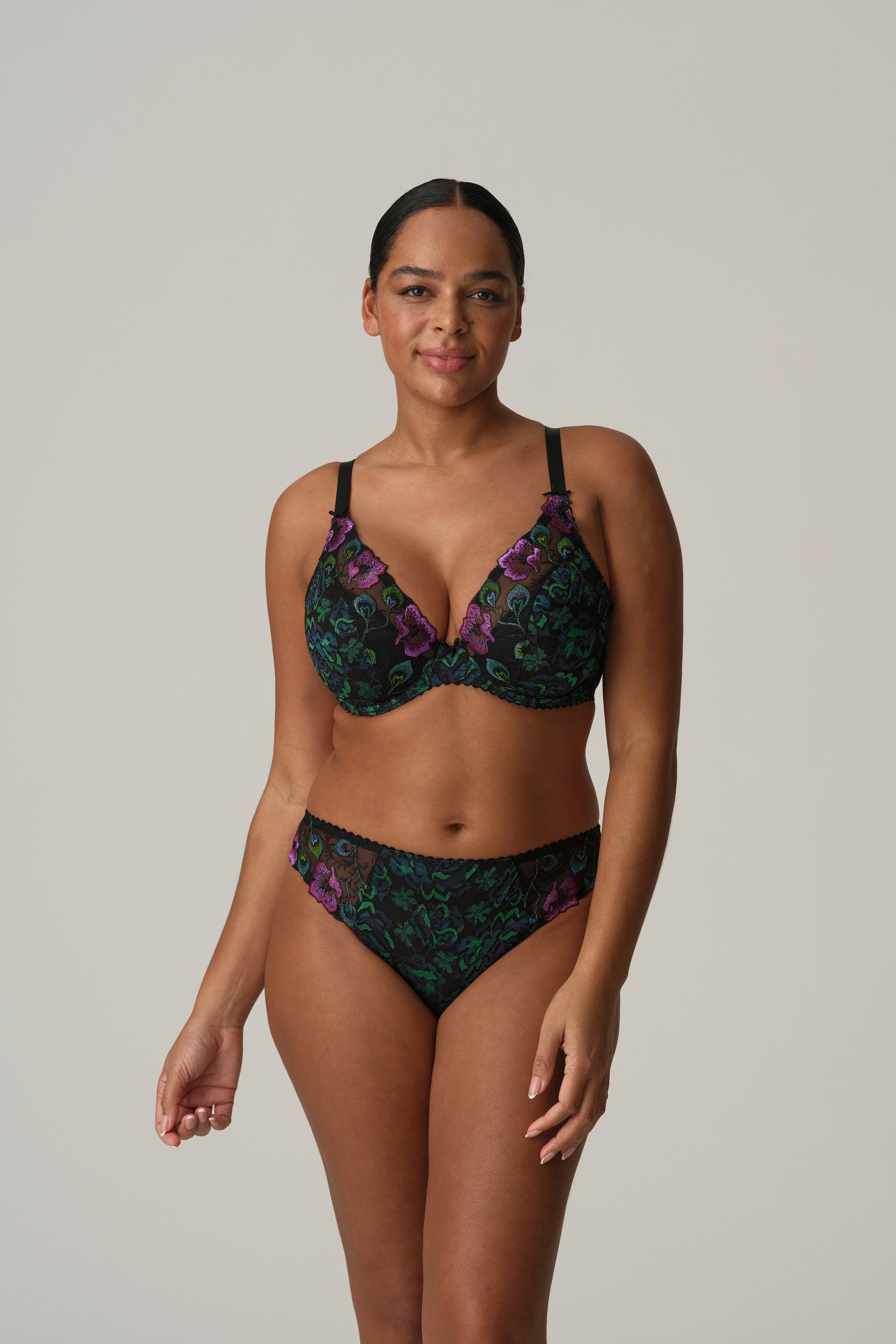 SAN ANGEL Peacock Feather braga bikini