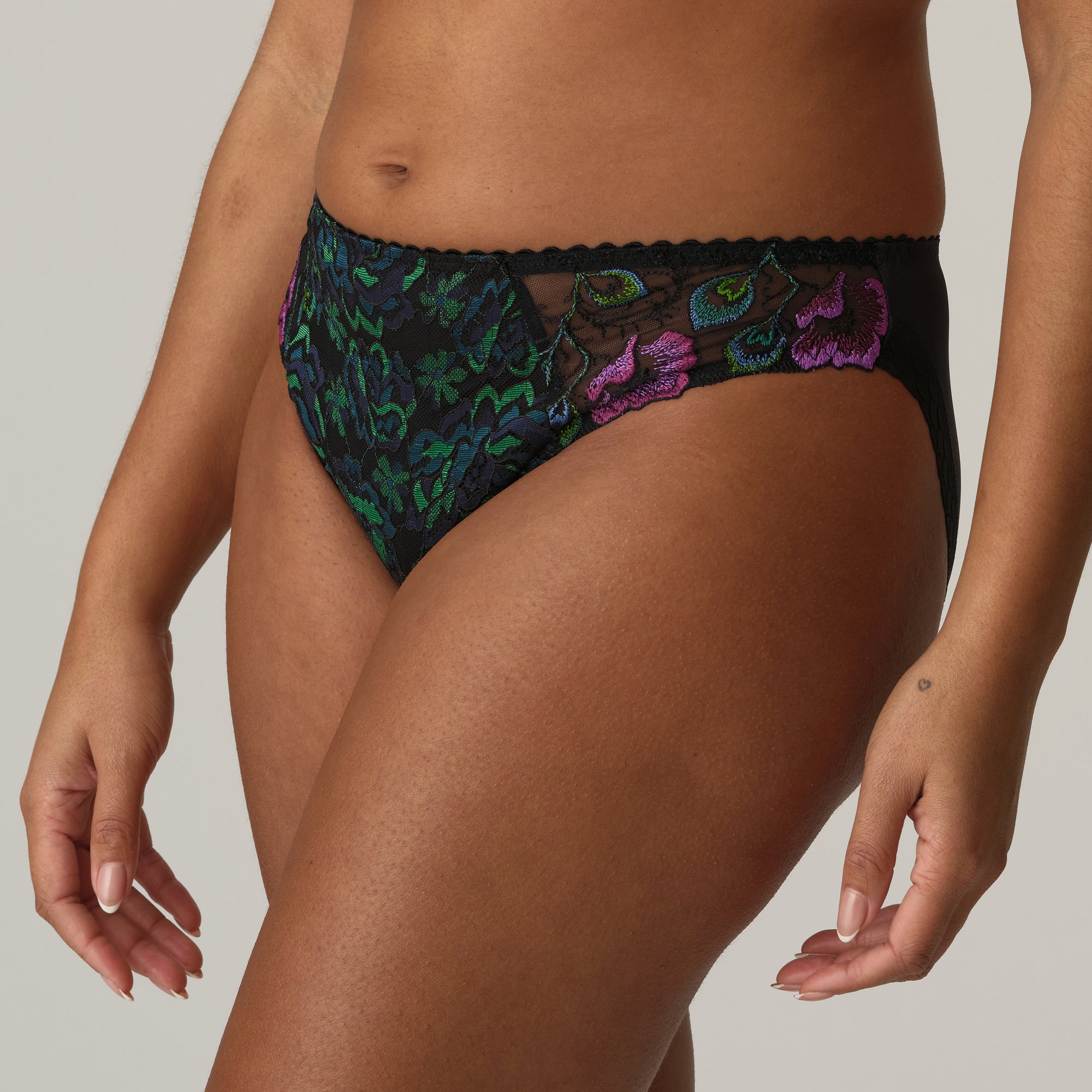 SAN ANGEL Peacock Feather braga bikini