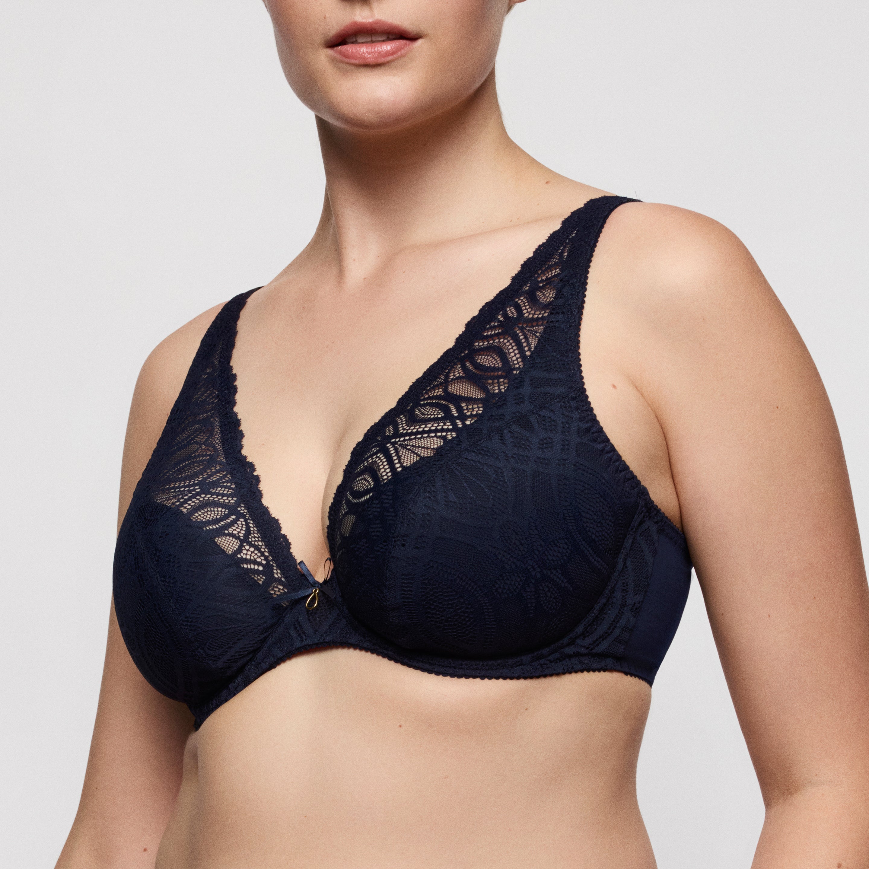 SALERNO midnight blue suj. escote prof medio relleno