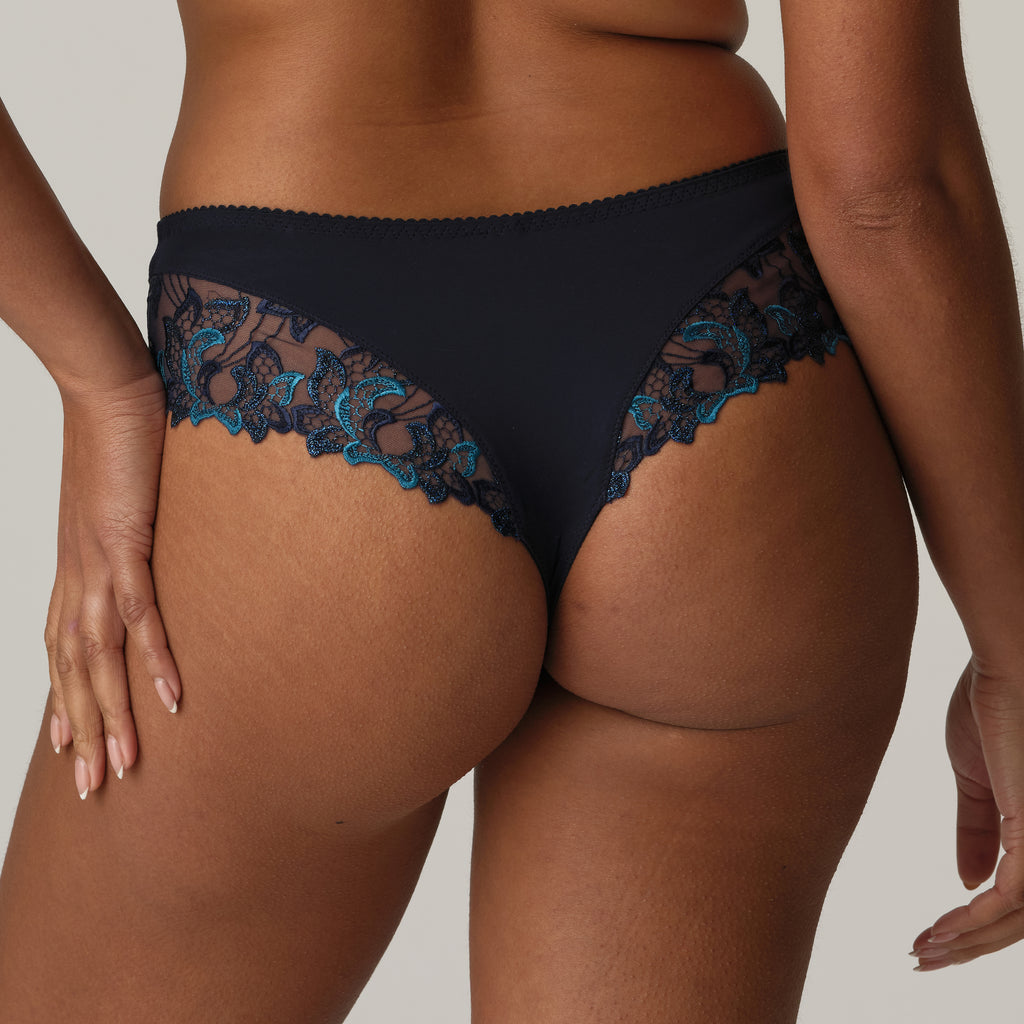 DEAUVILLE velvet blue tanga de lujo