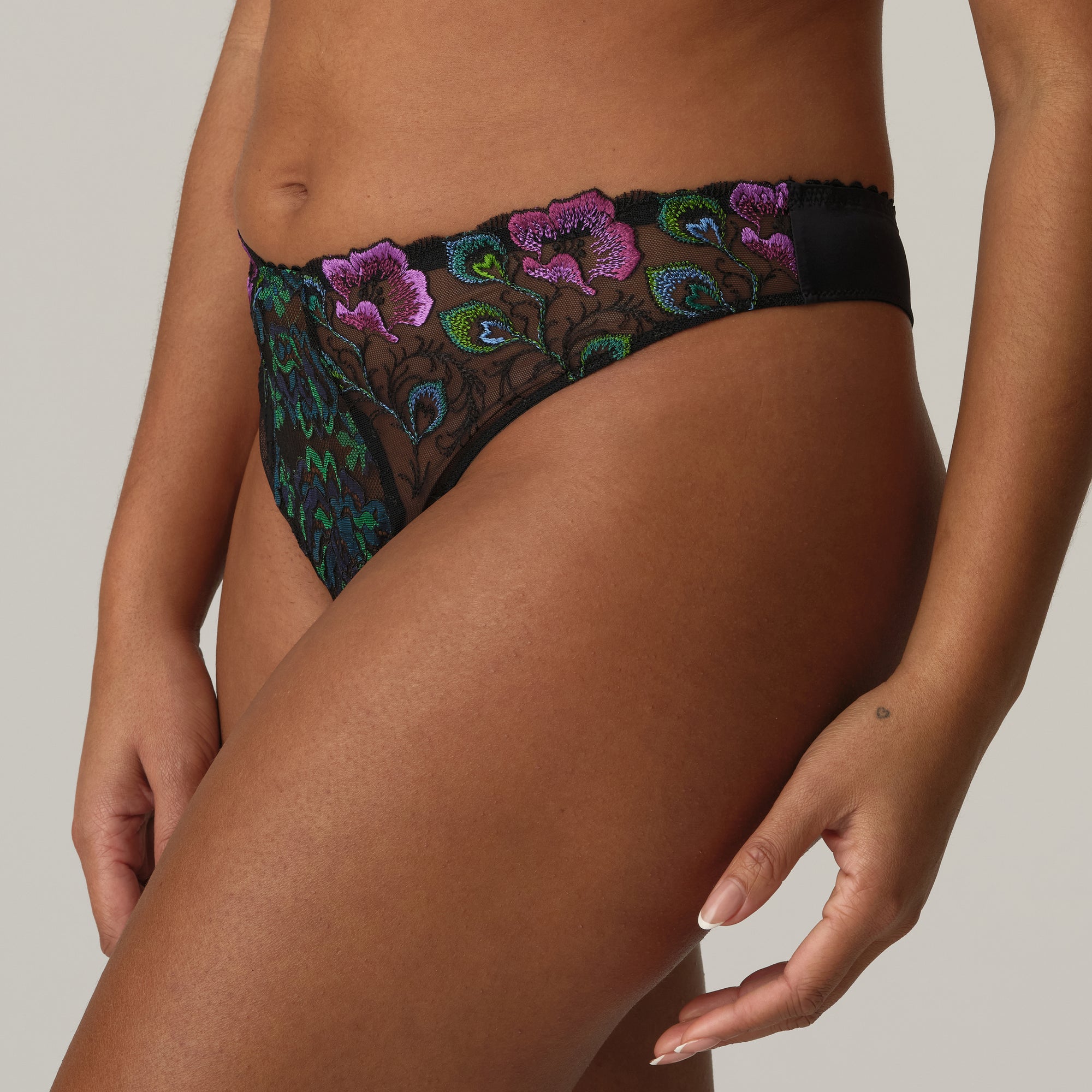 SAN ANGEL Peacock Feather tanga