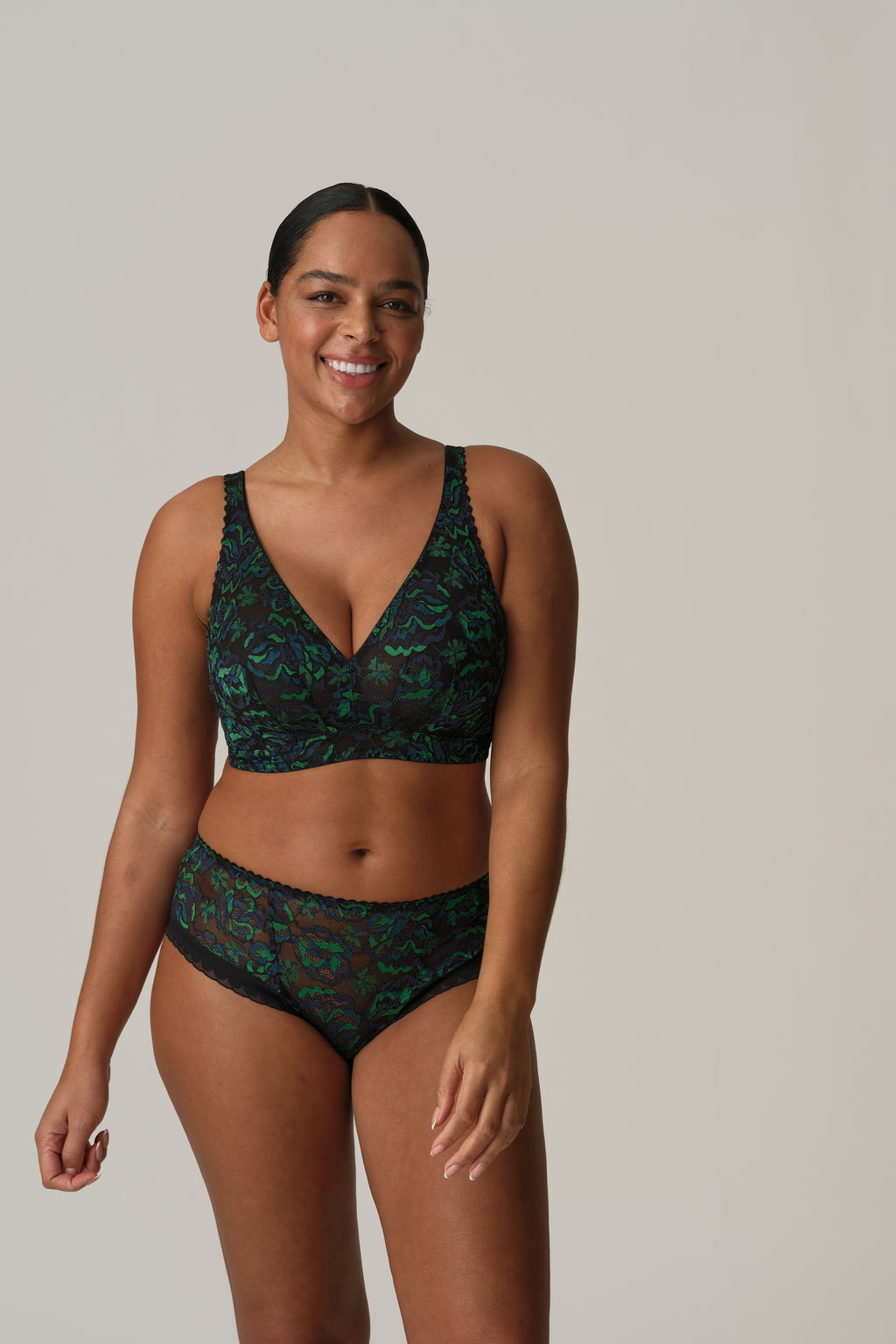 SAN ANGEL Peacock Feather tanga de lujo