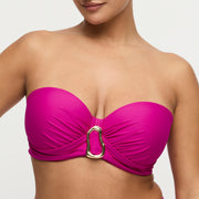 UVITA Deep Magenta bikini sin tirantes con foam