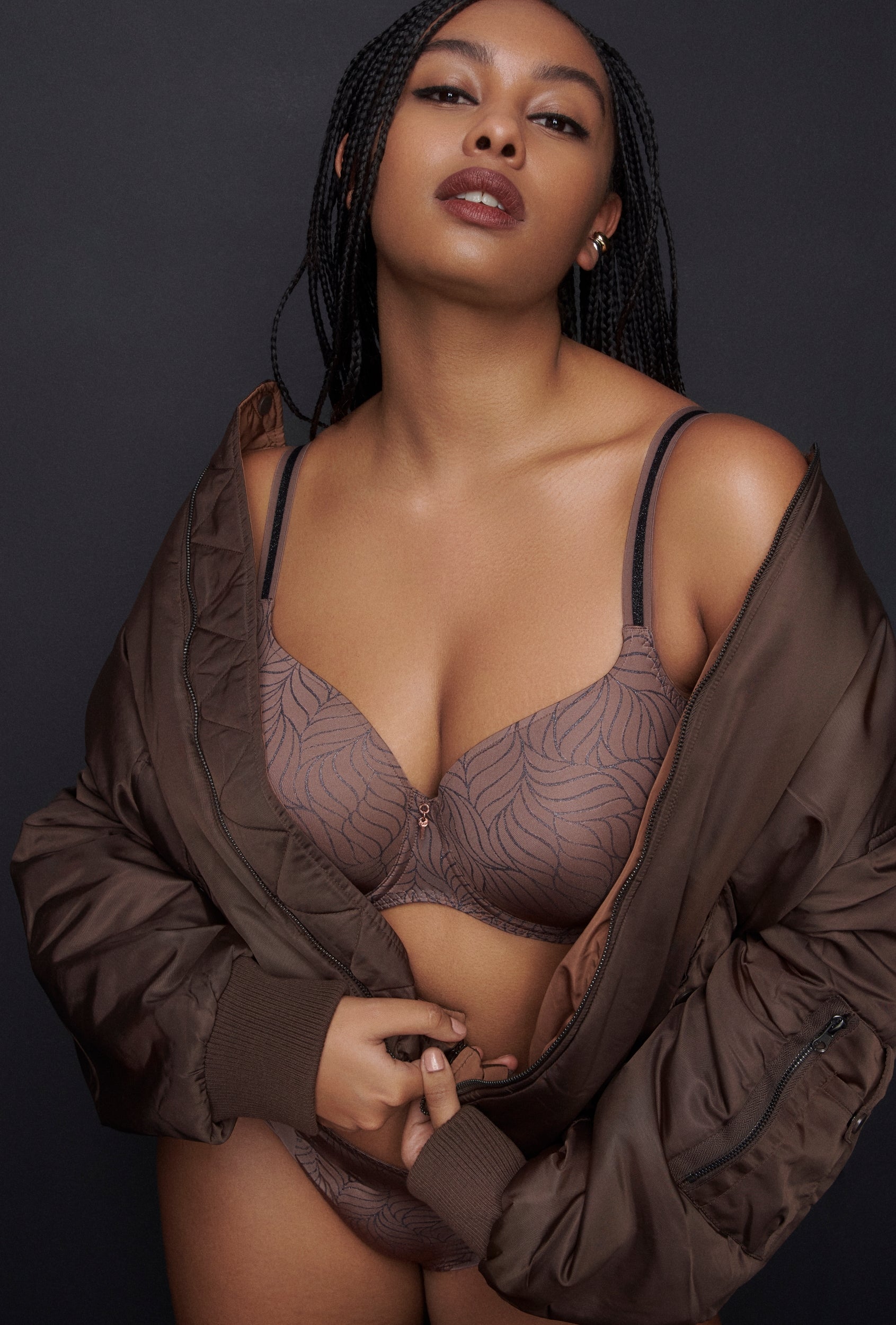 AJUSCO Caribe Taupe braga bikini