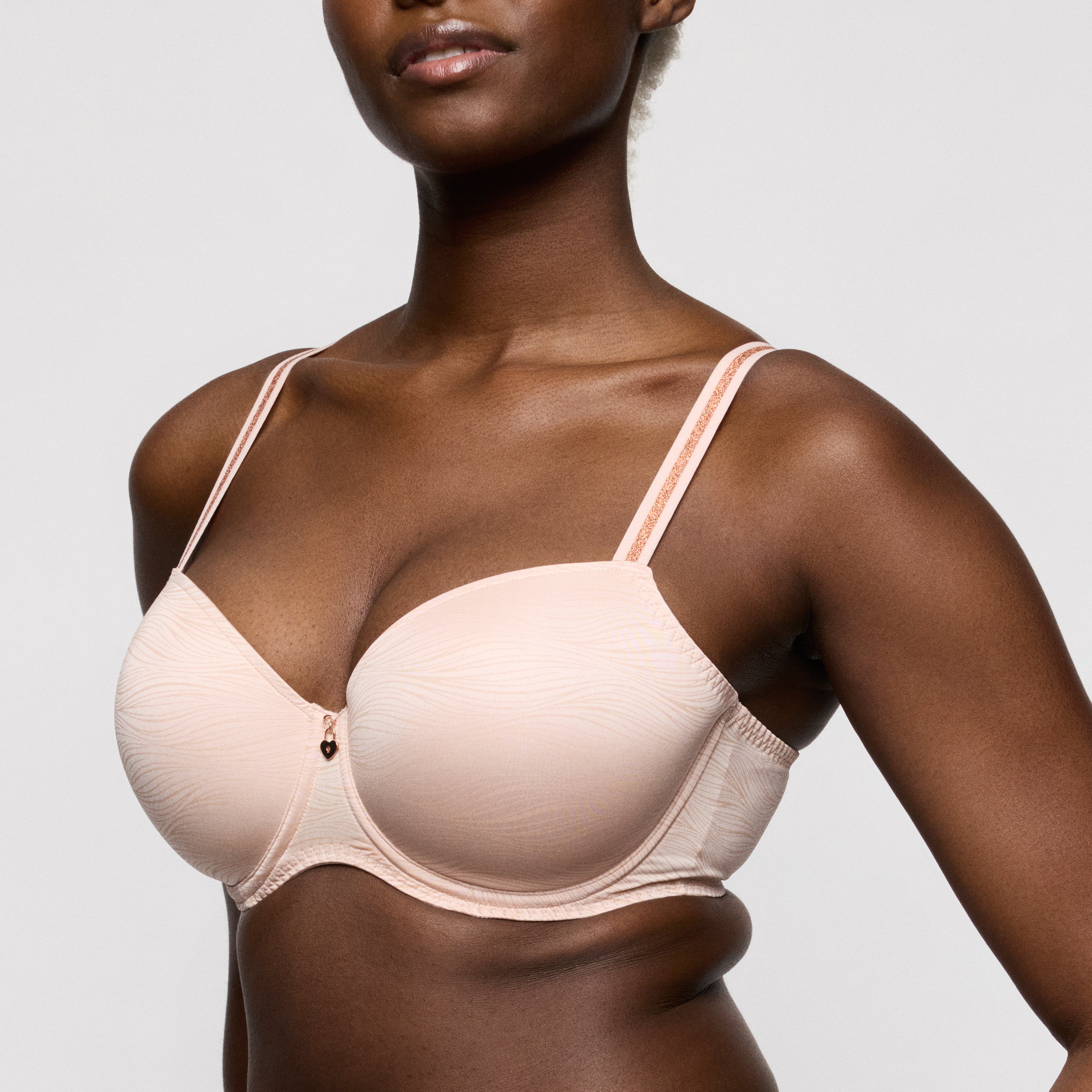 BRIANA pearly pink sujetador balconet con foam